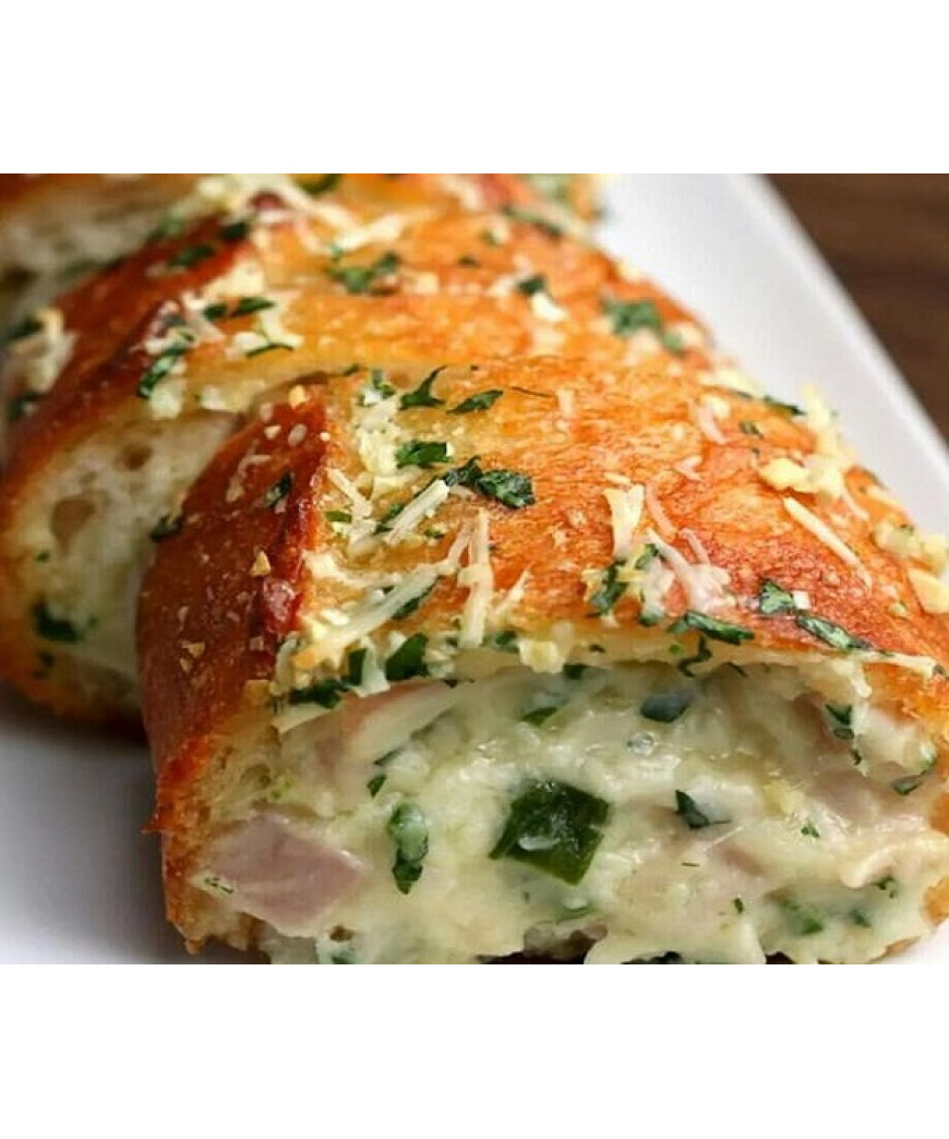 P&atilde;o de Alho com Presunto e Queijo